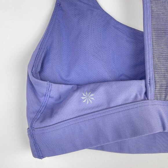 Women’s Athleta Ultimate Lavendar Racer Back Sports Bra - size XS - Picture 6 of 7